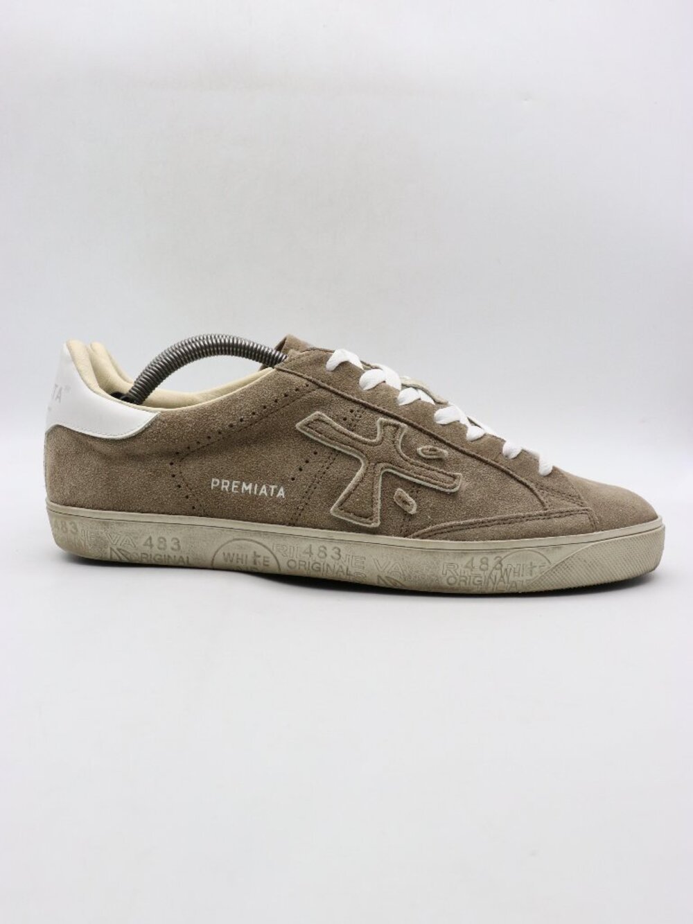 Premiata Steven Men's Size EU 44 Print Edition Brown Gray Sneakers Lace  Up